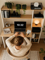 Стол компьютерный, стол письменный, белый дуб,120*60