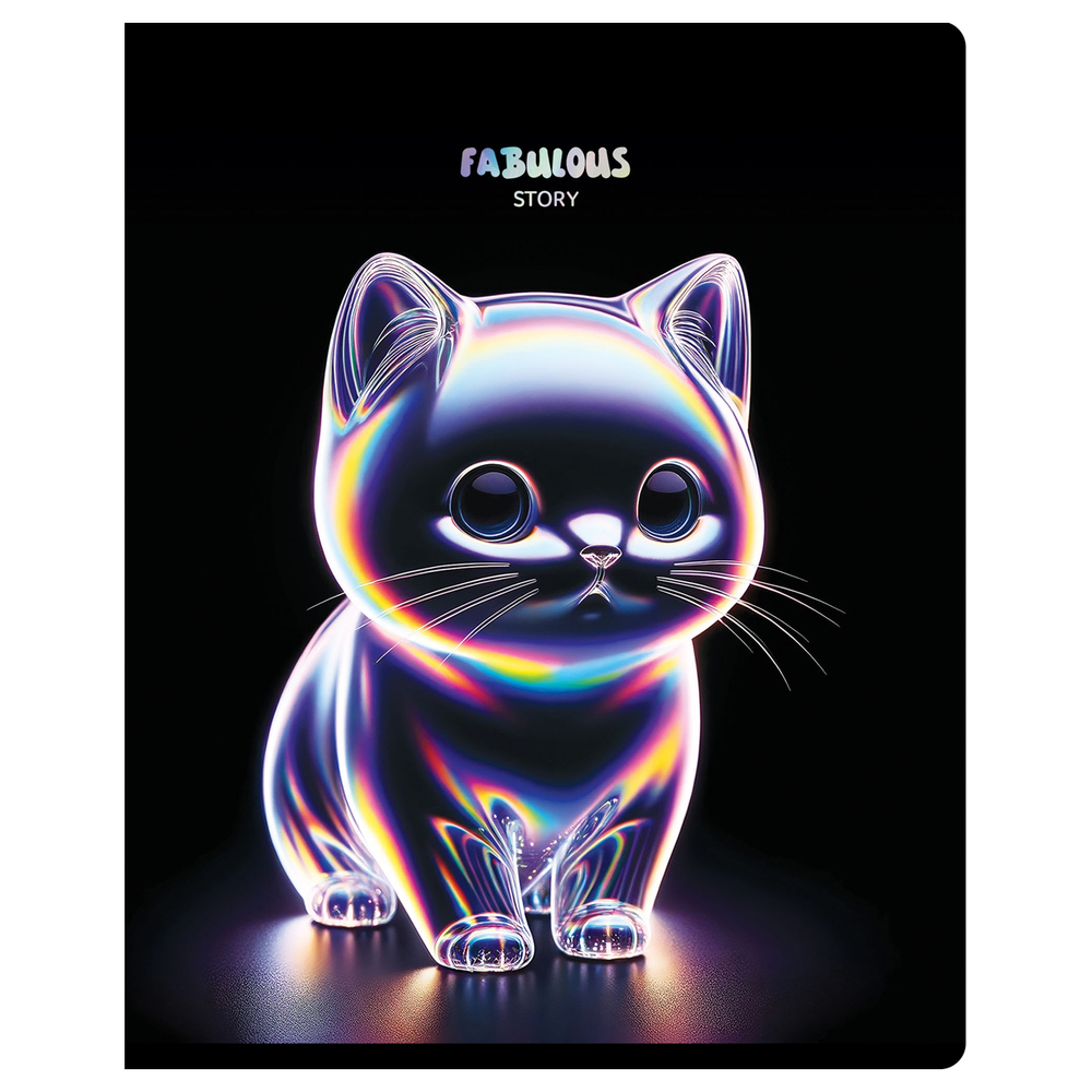 Тетрадь 48л., А5, клетка BG "Glow", тиснение фольгой Т5ск48_тф 60332
