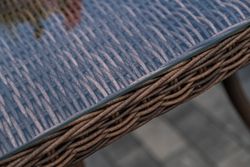 "Гляссе" обеденная группа из искусственного ротанга, цвет коричневый