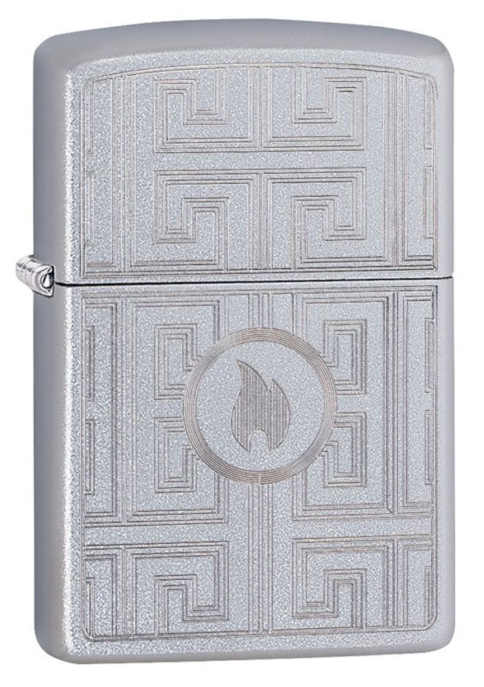 Зажигалка Zippo Labyrinth с покрытием Satin Chrome