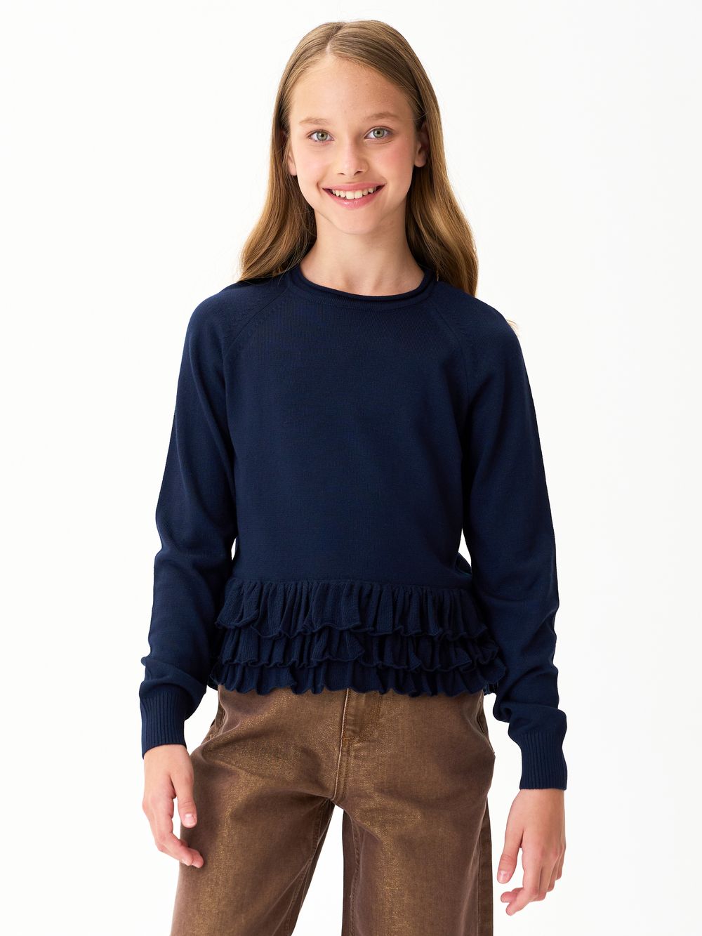 Джемпер для девочки AT1259 синий