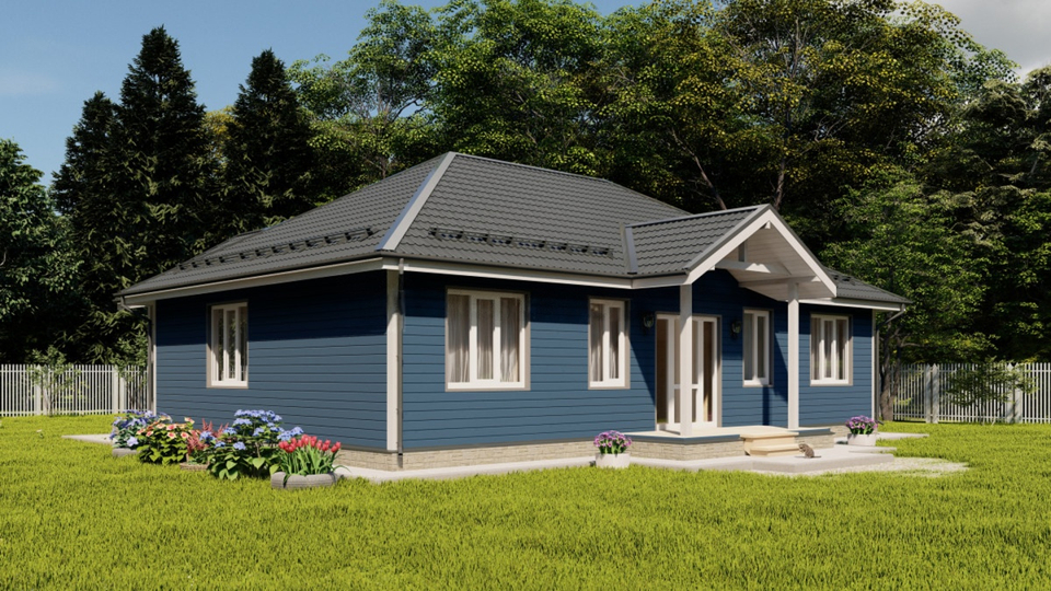 Каркас дома 13 x 14 м