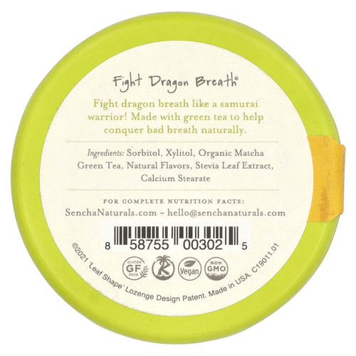 Sencha Naturals, Мятные леденцы с зеленым чаем, тропический манго, 1,2 унции (35 г)