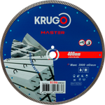 Диск алмазный Турбо по железобетону KRUGO MASTER 400х3,2х25,4х10mm, 81064000264