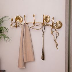 Вешалка настенная «Нимфея» (с 5-ю крючками) Бронза