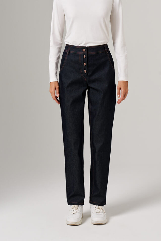 31118 Джинсы женские (индиго)