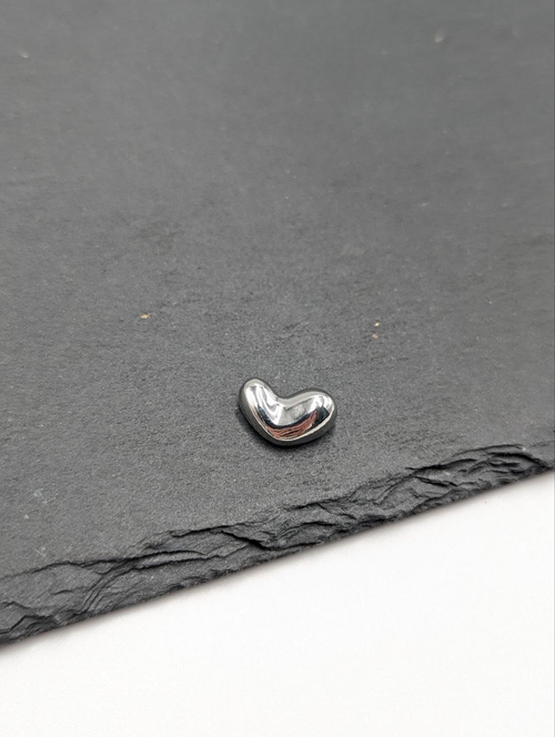 Бусина разделительная сердце, 14.5*7.6мм