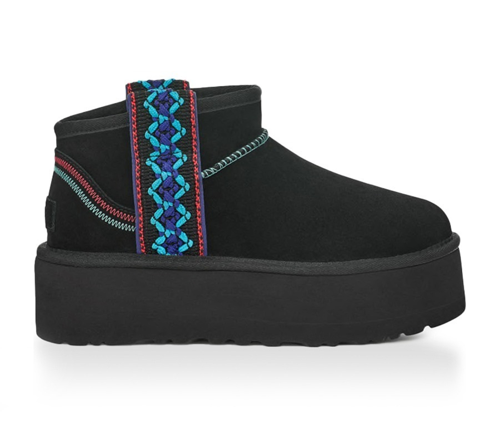 UGG ULTRA MINI BRAID PLATFORM-Black