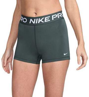 Женские Шорты теннисные Nike Pro 365 3in - зеленый
