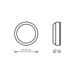 Св-к Gauss LED Elementary ЖКХ 8W 680lm 4000K 160-260V IP65 d140*48мм бел.с микров. сенс 126411208-S