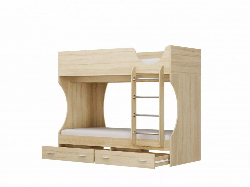 Кровать двухъярусная Д2 дуб сонома