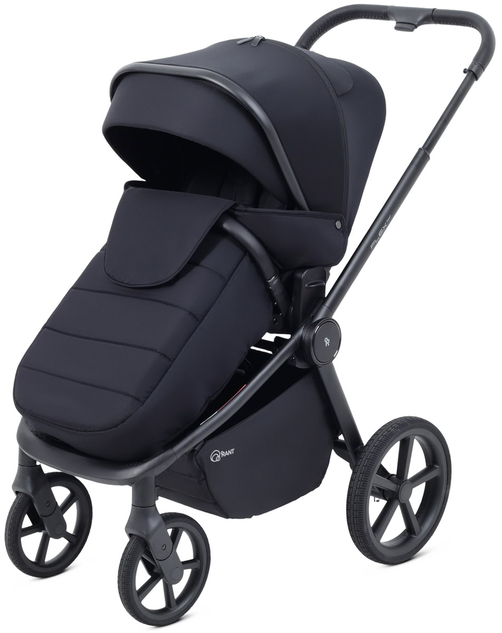 Детская коляска Rant Flex Therm Soft 4 в 1 с автокреслом Miro Black и база Midnight Black