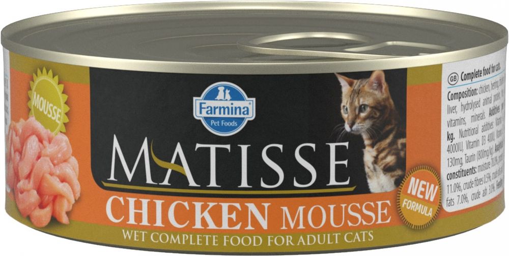 Консервы Farmina Matisse Cat Adult Mousse мусс для взрослых кошек с курицей 300 г