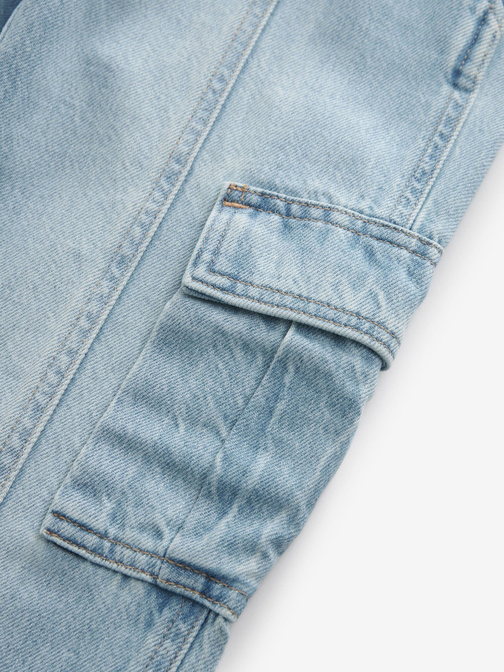 Джинсы карго для девочки Next N31-201, Голубой