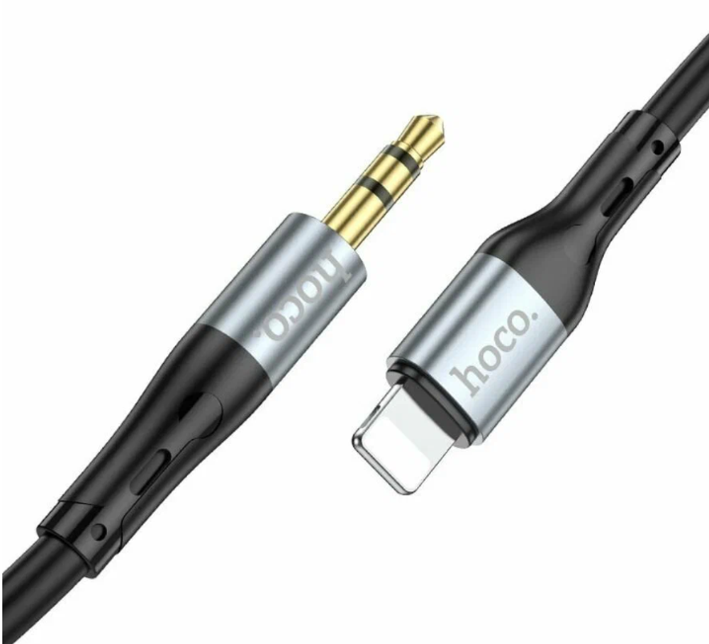 Кабель HOCO UPA22 Lightning(m) - 3.5 Jack(m) 1м Black