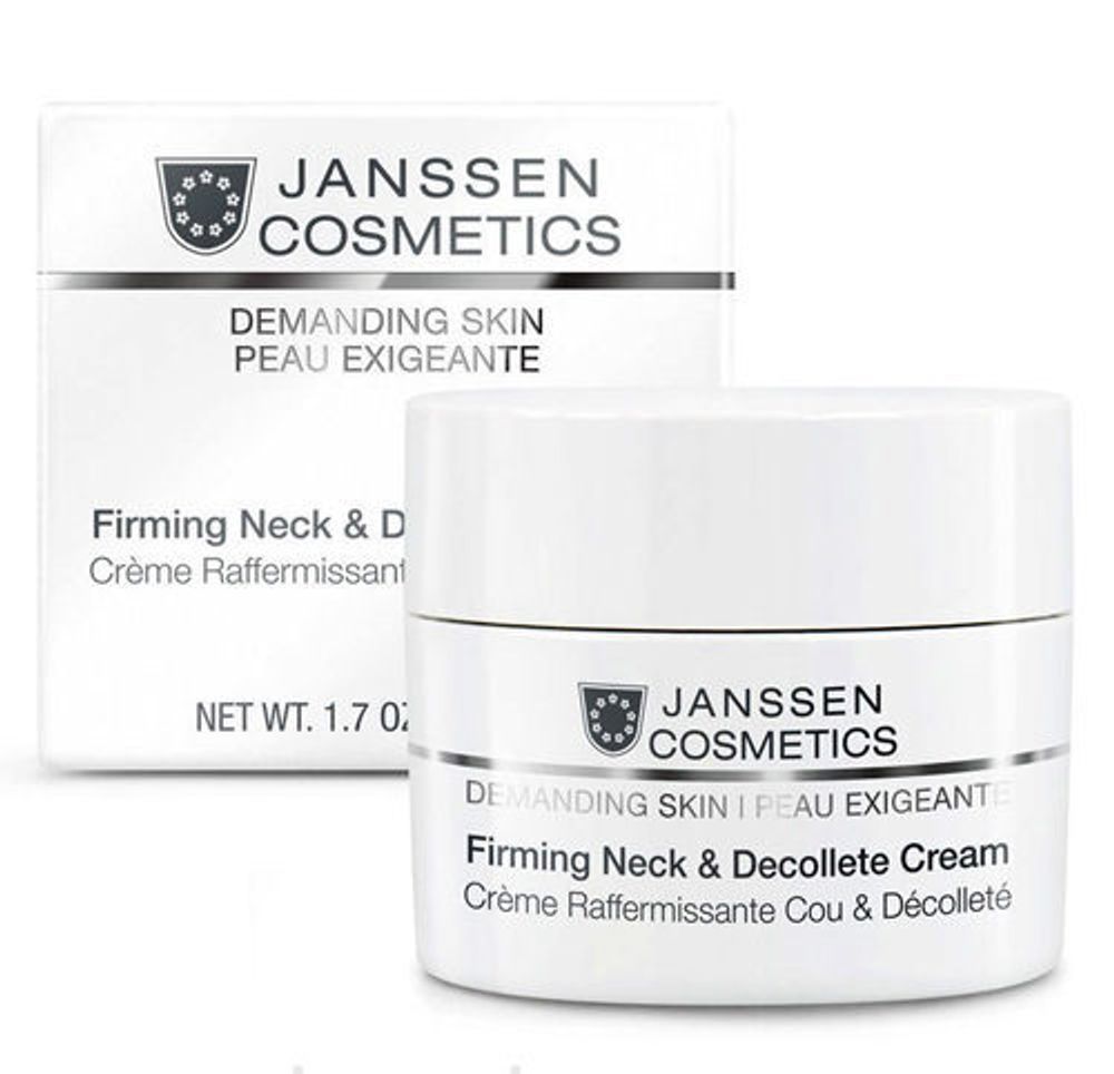 Крем для лица, шеи и декольте Firming Neck And Decollete Cream, Demanding Skin, Janssen Cosmetics, 50 мл Крем для лица, шеи и декольте Firming Neck And Decollete Cream, Demanding Skin, Janssen Cosmetics, 50 мл