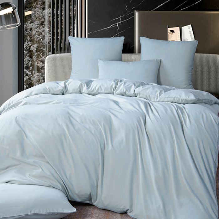 Комплект постельного белья Однотонный Сатин «Небесная прохлада»