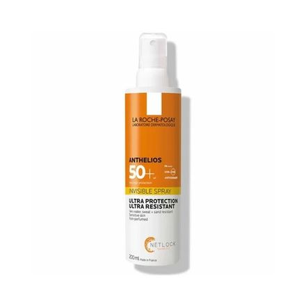 La Roche-Posay ANTHELIOS Солнцезащитный невидимый спрей для лица и тела SPF 50+, 200 мл