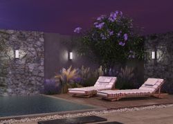 Уличный настенный светодиодный светильник Maytoni   O434WL-L12GF3K