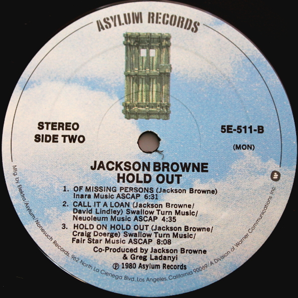 Jackson Browne / Hold Out (LP)