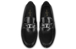 LOUIS VUITTON Major Top Grain Cow Leather Comfortable And Trendy Casual Shoes Men"s Black