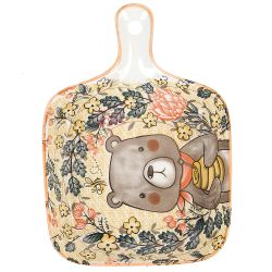 Блюдо " . Bear" 22*16*3,5см. (min 12) (без индивидуальной упаковки)