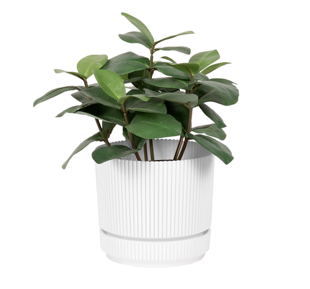 Кашпо СТРИП круглое D=110мм 0,6 л с поддоном М3245