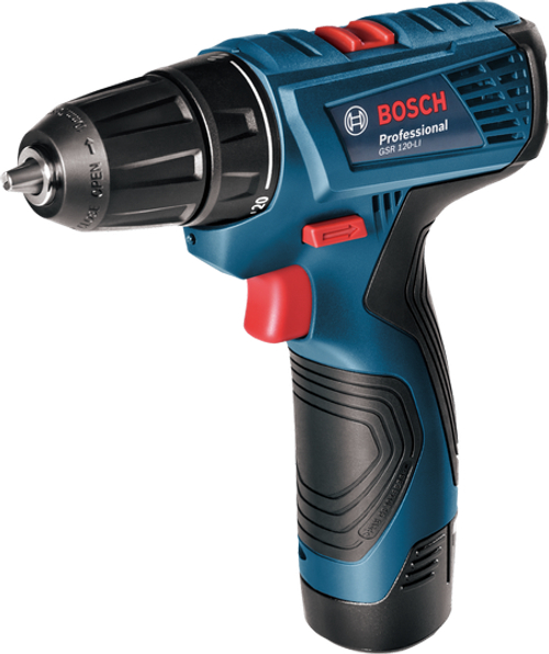 Аккумуляторная дрель-шуруруповёрт BOSCH GSR 120-LI 2x1.5 Aч + ЗУ 06019F7001