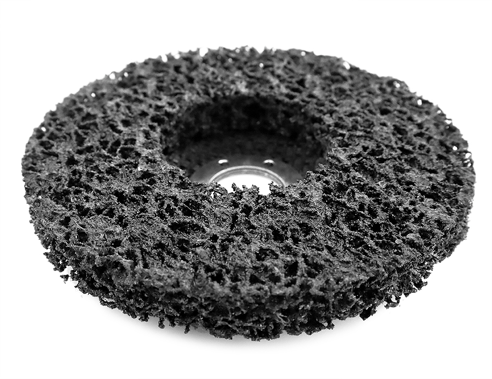 Диск коралловый для удаления ржавчины и остатков краски с металла 125х22,2 #40