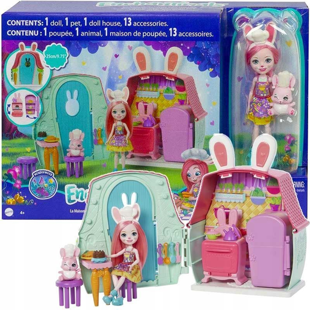 Игровой набор Mattel Enchantimals - Кроличья хижина Бри + крутой набор -  Энчантималс GYN60 купить в Москве | Доставка по России.