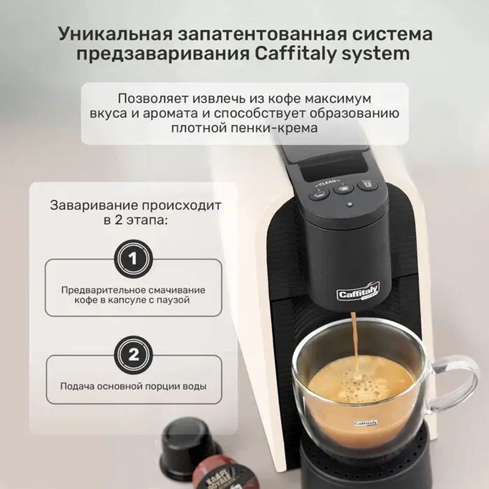Кофемашина капсульная Caffitaly System S36 Volta White (белая)