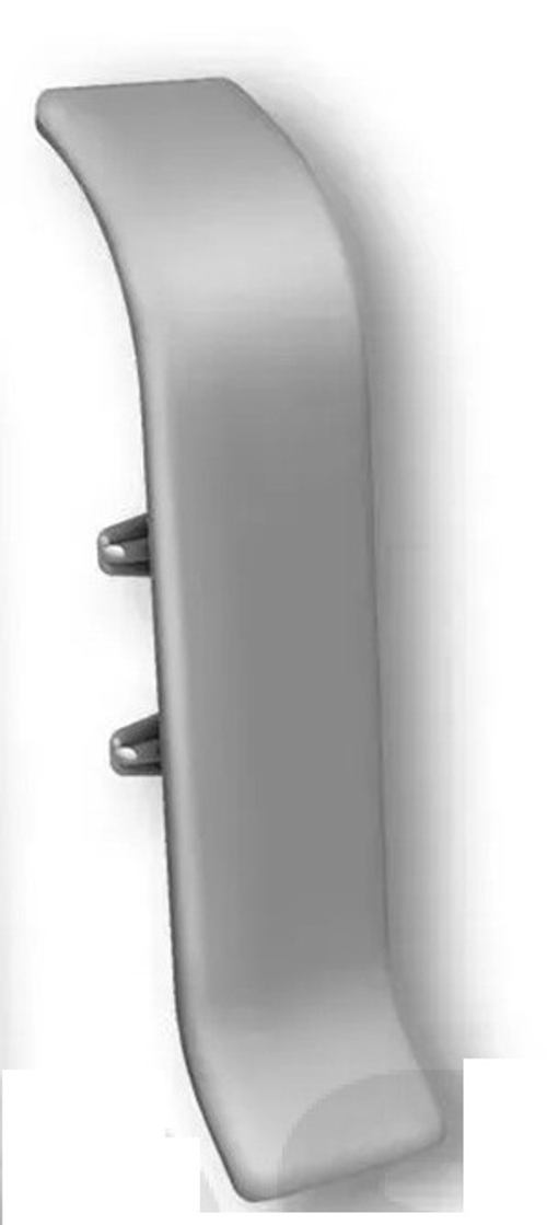 Соединитель для плинтуса 55мм "Идеал Классик", 081 Металлик серебристый