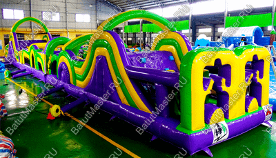 Надувной батут "Длинная полоса препятствий" 29*4*5 м