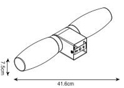 Настенный светильник Arte Lamp AQUA-BASTONE A1209AP-2AB