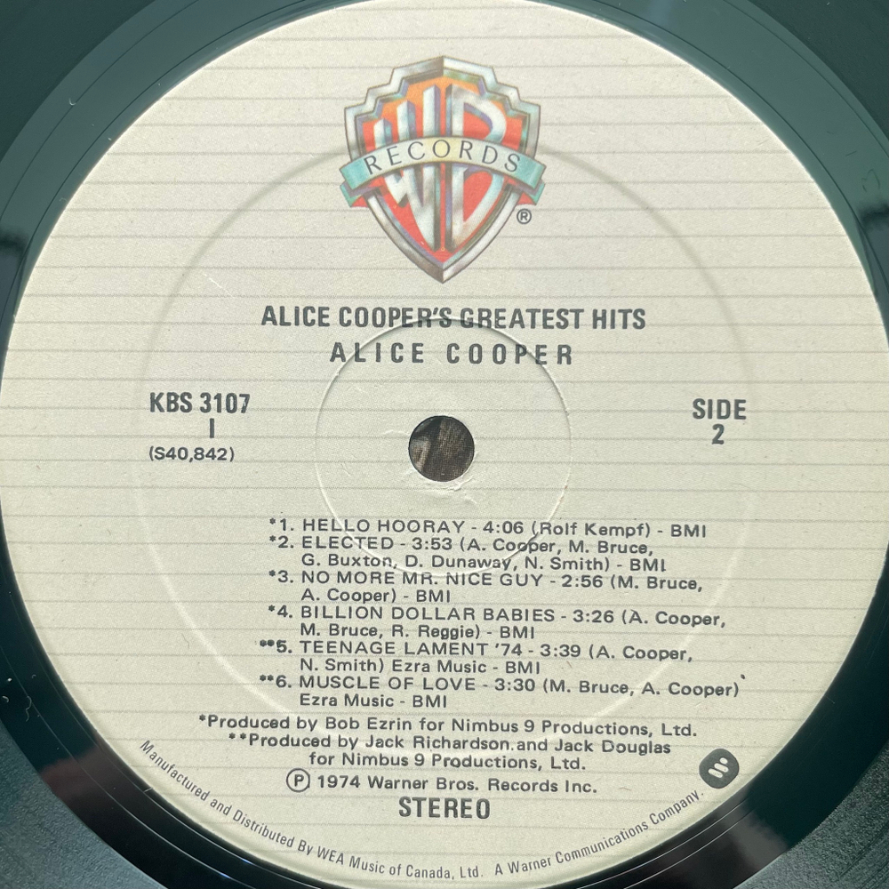 Alice Cooper ‎– Alice Cooper's Greatest Hits (Канада 1979г.)