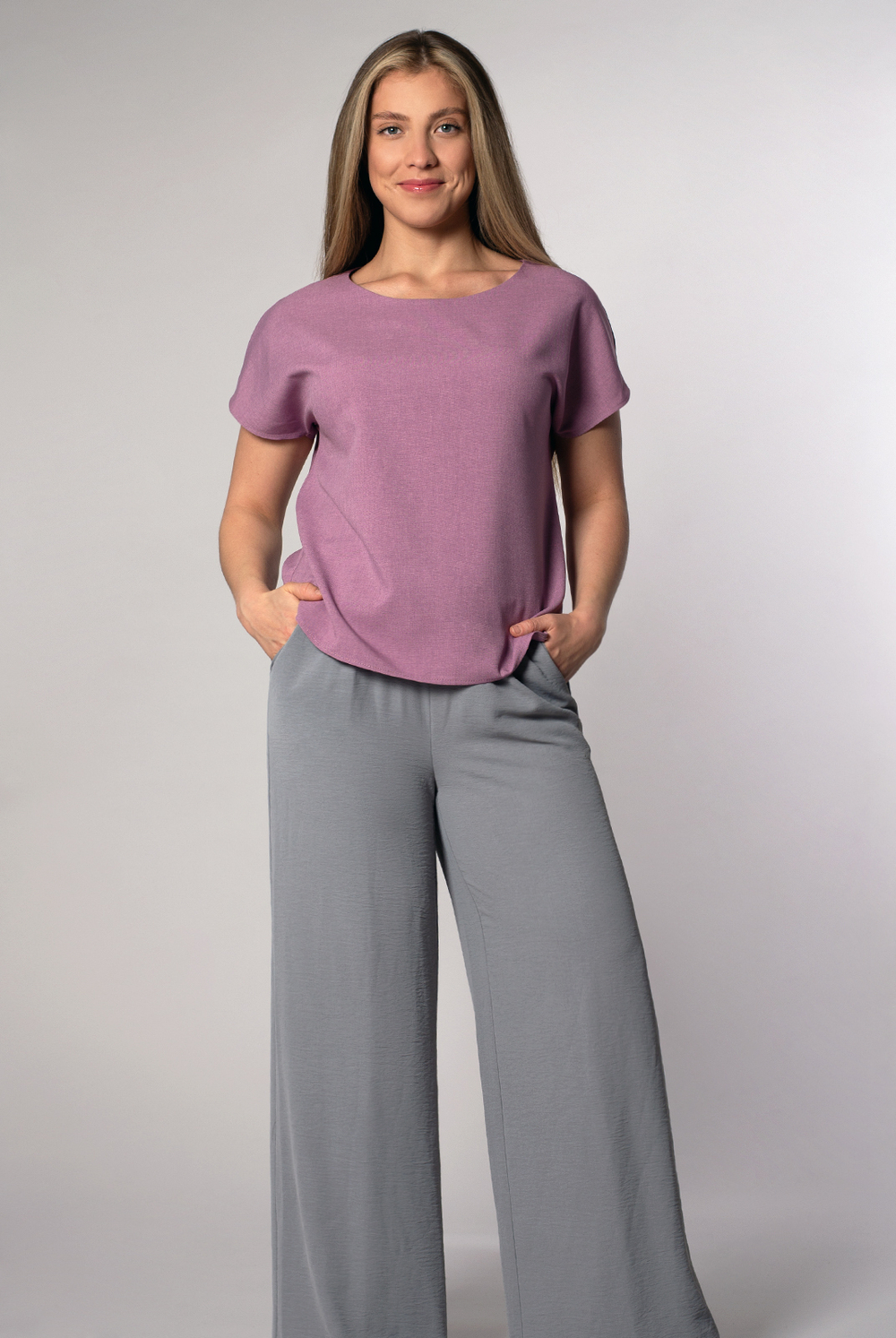 Блузка женская 3256ЗПк, орхидея #259О093256зпк