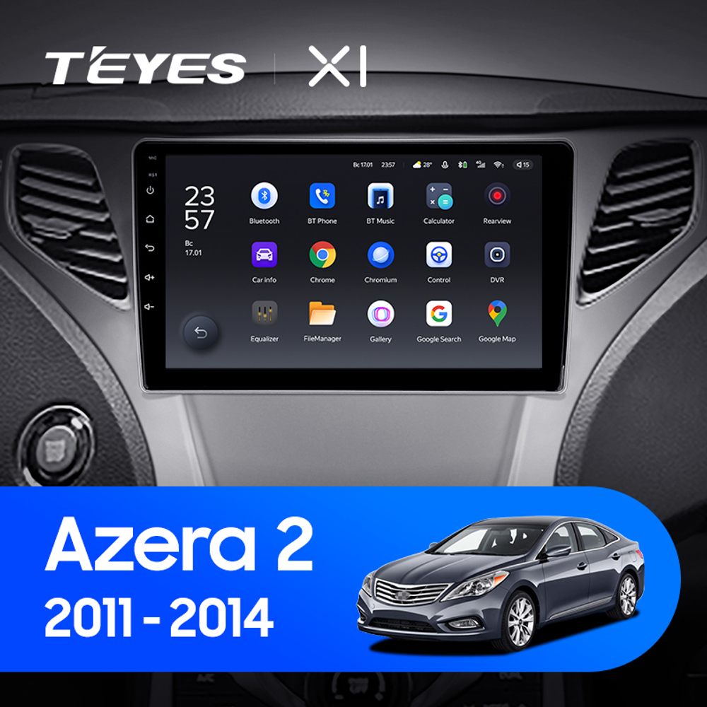 Teyes X1 9" для Hyundai Azera II 2011-2014