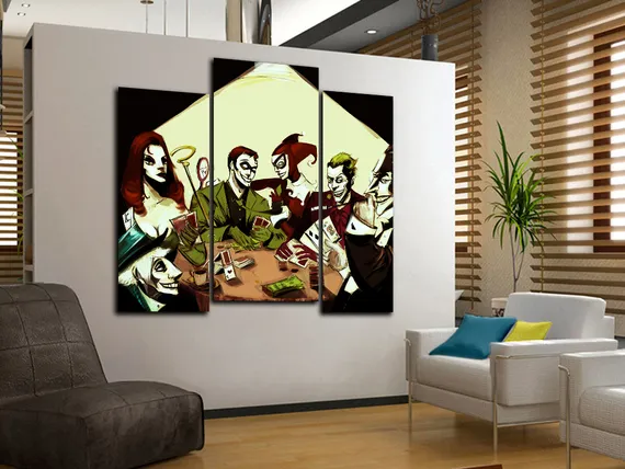 Модульная картина "Ночь покера"