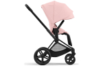 Коляска 2 в 1 Cybex Priam IV Peach Pink, шасси Matt Black