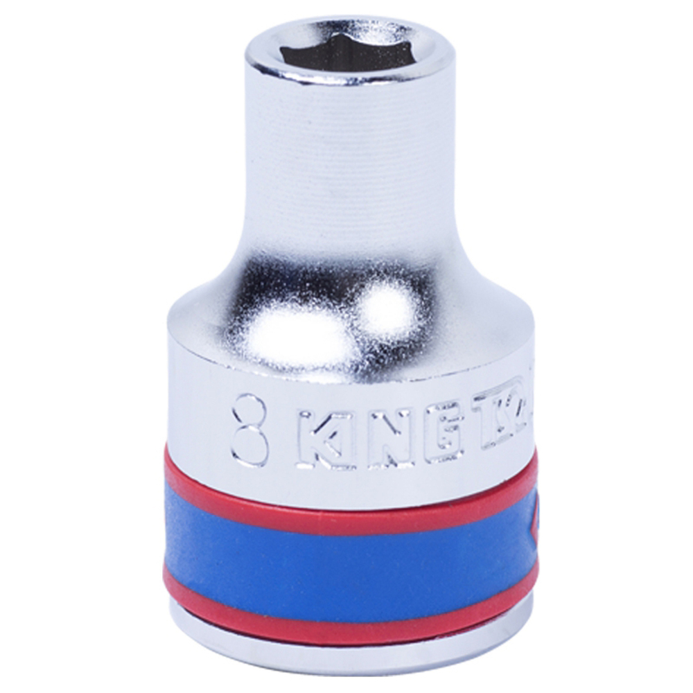 Головка торцевая стандартная шестигранная 1/2&quot;, 8 мм KING TONY 433508M