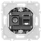Donel механизм розетки RJ45/TV cat.6,ClassE-8/0-2400 МГц, серия DB