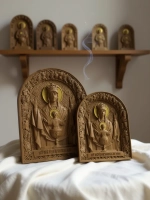 Освященная Икона Божией Матери Неупиваемая Чаша дуб большая