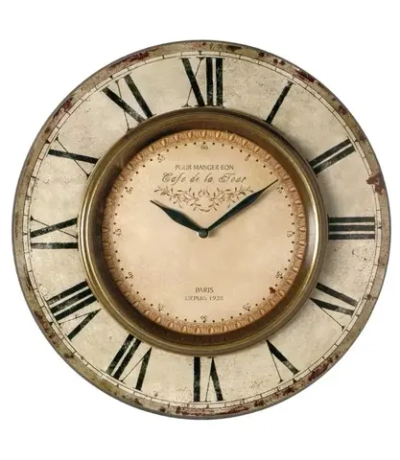 Часы «Café de la Tour» д. 38,5см МДФ,стекло