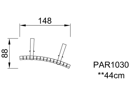 Спинка «Румба», Выпуклая 30°
