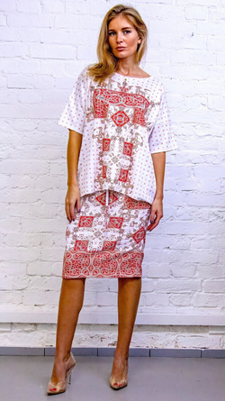 Комплект (футболка и юбка) "Зооморфия"