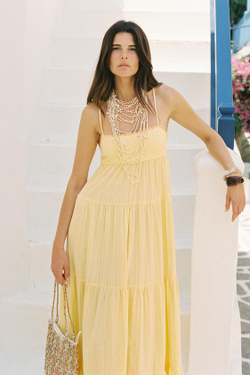 ZARA ПЛЕТЕНАЯ СУМКА, ЖЕЛТЫЙ