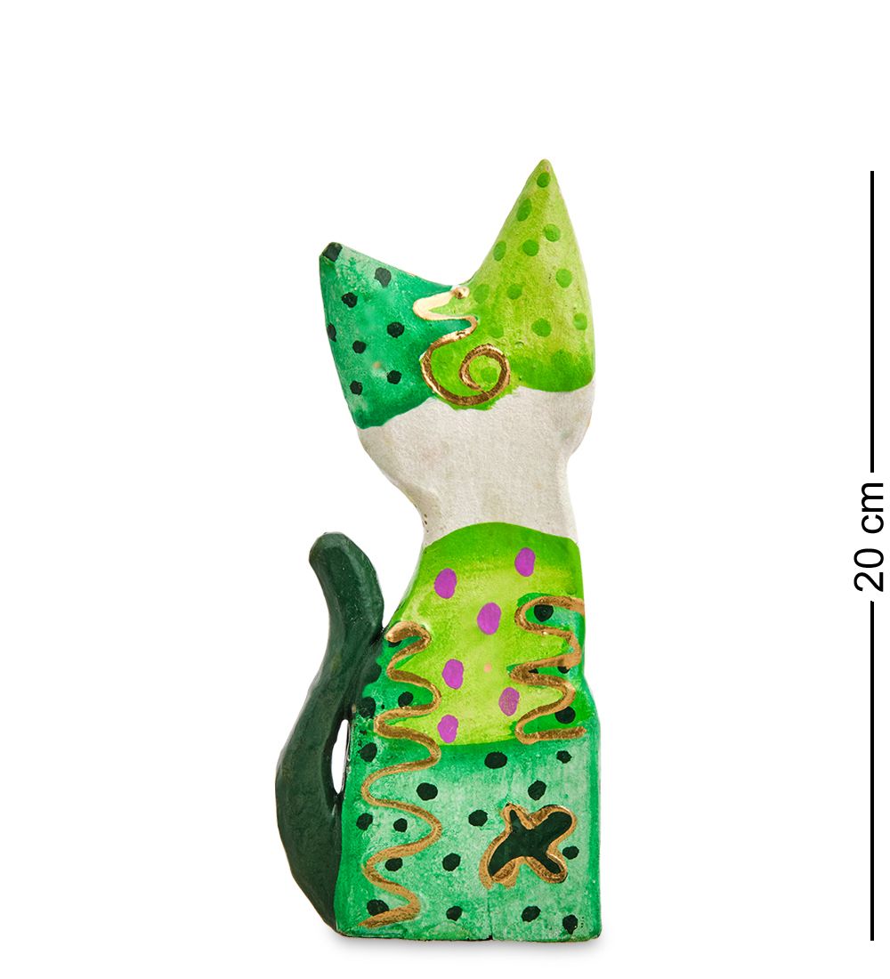 Decor and Gift 99-108-01 Статуэтка «Кошка» 20 см (албезия, о.Бали)