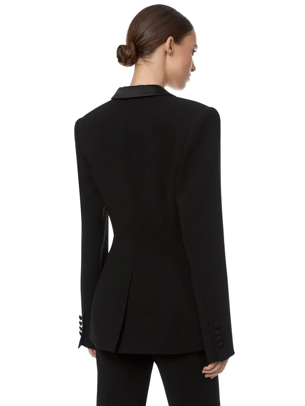 Двубортный жакет прямого кроя