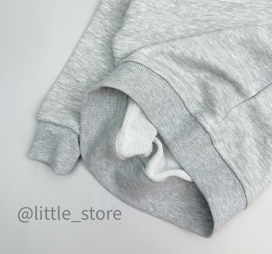 Комплект из футера "Basic" серый меланж