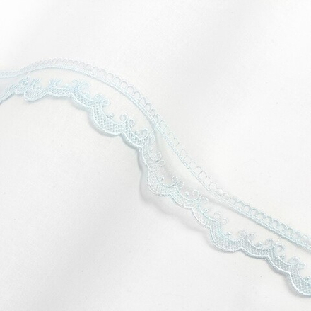 Кружево "Gamma"   "сетка", 34 мм, цв.голубой